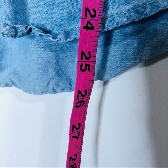 Guess Blue Chambray Tank Top - Picture 9 of 10